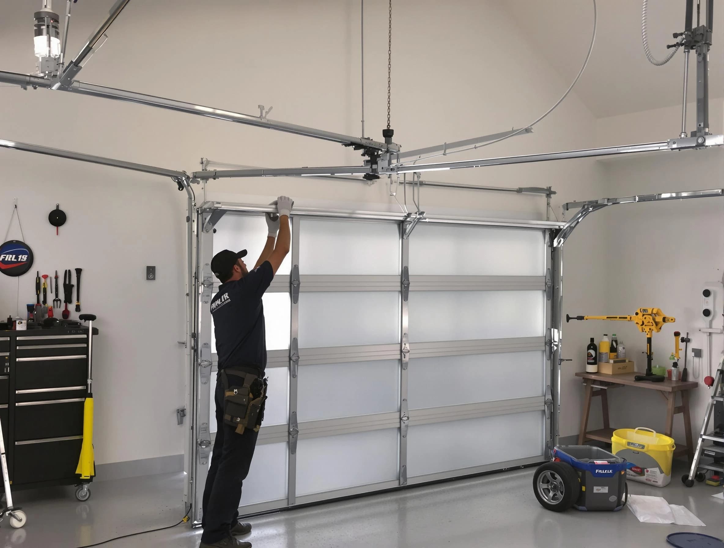 Gilbert Garage Door Repair certified team performing precision garage door installation in Gilbert